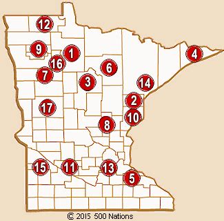 map of casinos in minnesota